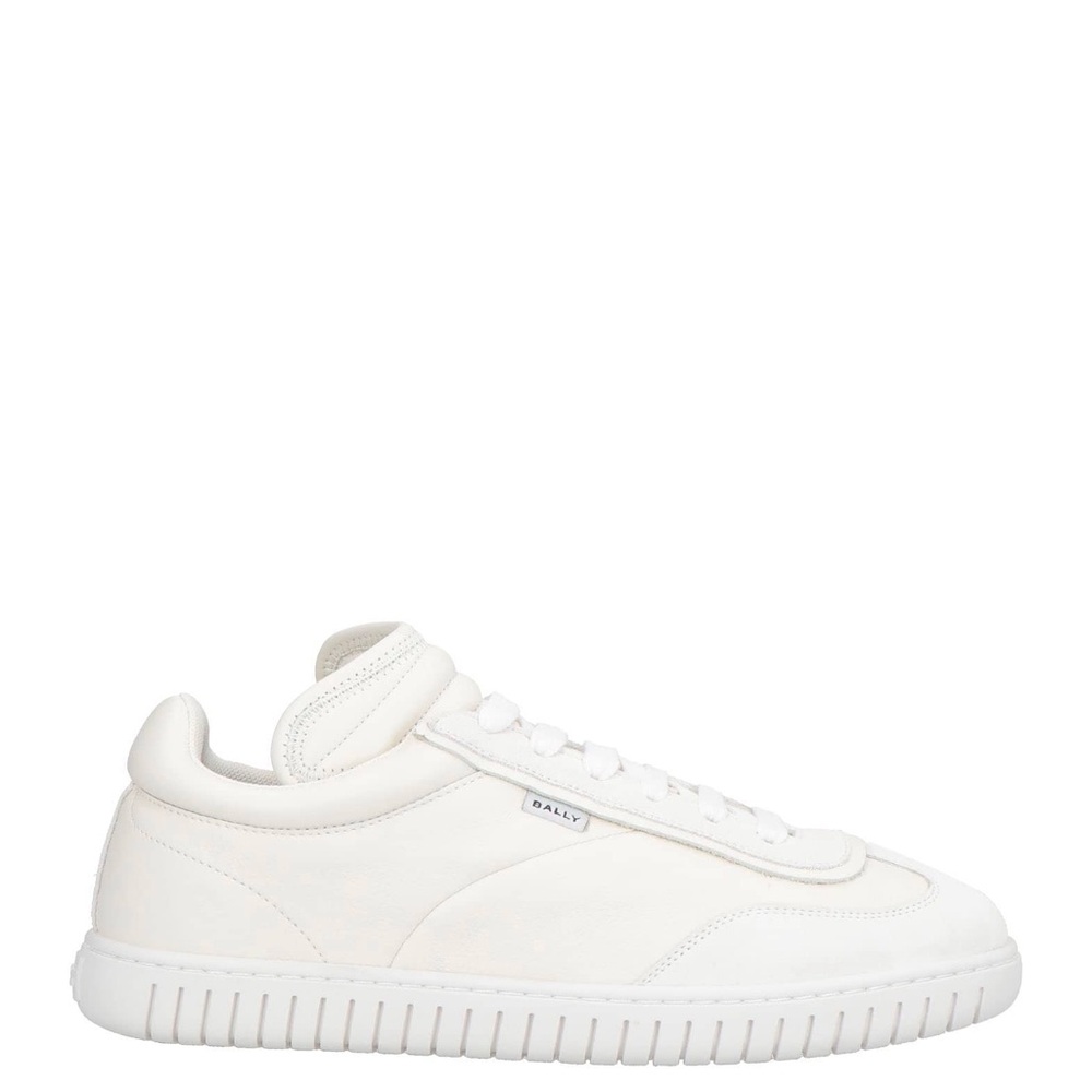 Bally White Low-Top Leather Sneaker